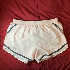 Under Armour Light Pink Running Shorts Size M